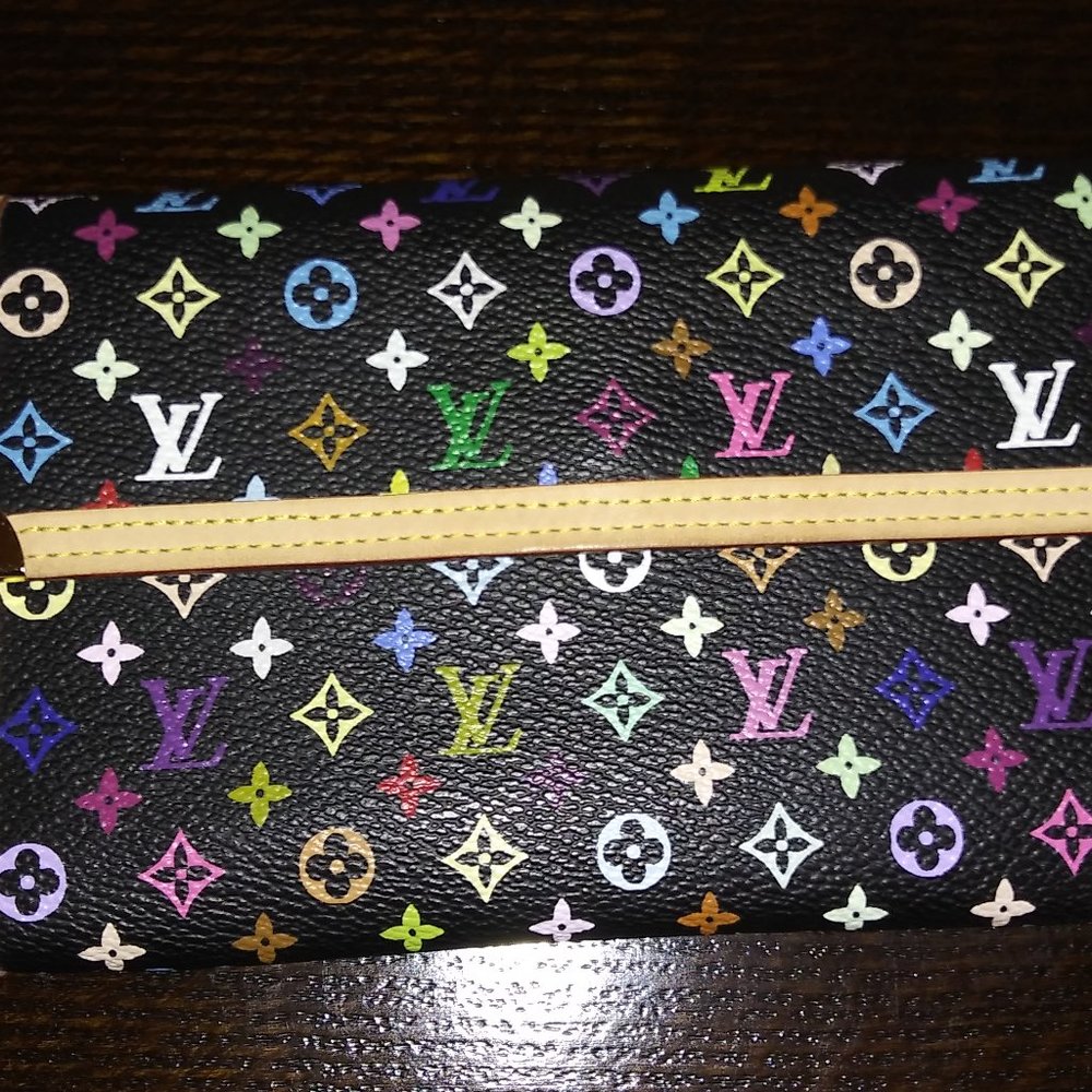 Multi color wallet authentic lv